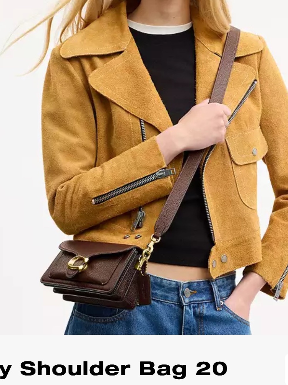 Coach Tabby Shoulder Bag 20 in Brown with Gold Hardware New with dust bag - Picture 5 of 8